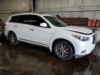 2014 Infiniti QX60 Hybrid with VIN 5N1CL0MM8EC514066, listed as a Copart auction lot 46078815 with 104,685 mi miles and Salvage Title. Bid and sale history available at carsss.com. Image 4.