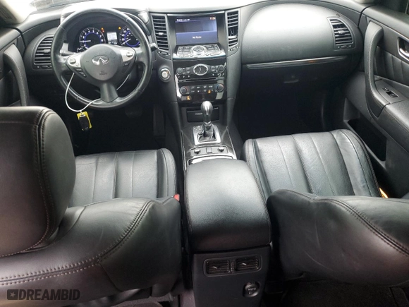 2017 Infiniti QX70 with VIN JN8CS1MW7HM415868, listed as a Copart auction lot 62451924 with 94,763 mi miles and Salvage Title. Bid and sale history available at carsss.com. Image 8.