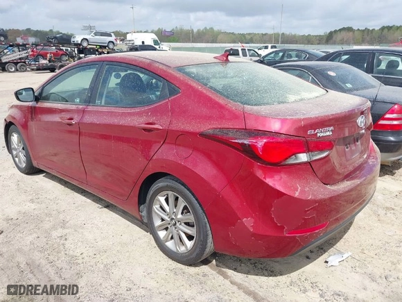 2015 Hyundai Elantra SE with VIN 5NPDH4AEXFH618708, listed as a IAAI auction lot 41932172 with 260,919 mi miles. Bid and sale history available at carsss.com. Image 3.
