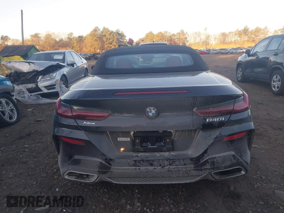 2021 BMW 8 Series 840i with VIN WBADZ4C07MCF60063, listed as a IAAI auction lot 41426354 with 24,221 mi miles. Bid and sale history available at carsss.com. Image 16.