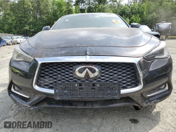 2017 Infiniti Q60 Premium with VIN JN1EV7EL1HM550172, listed as a Copart auction lot 60132375 with 110,704 mi miles and Salvage title. Bid and sale history available at DreamBid. Image 5.