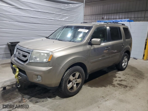 2011 Honda Pilot EX-L with VIN 5FNYF4H51BB041086, listed as a Copart auction lot 46243635 with 216,810 mi miles and Clean Title. Bid and sale history available at carsss.com. Image 1.