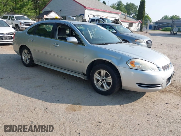 2012 Chevrolet Impala LS Retail with VIN 2G1WA5E37C1116109, listed as a IAAI auction lot 42442315 with 168,000 mi miles and . Bid and sale history available at DreamBid. Image 1.