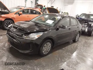 2020 Kia Rio LX with VIN 3KPA24AD1LE308880, listed as a IAAI auction lot 41827075 with 52,070 mi miles. Bid and sale history available at carsss.com. Image 2.