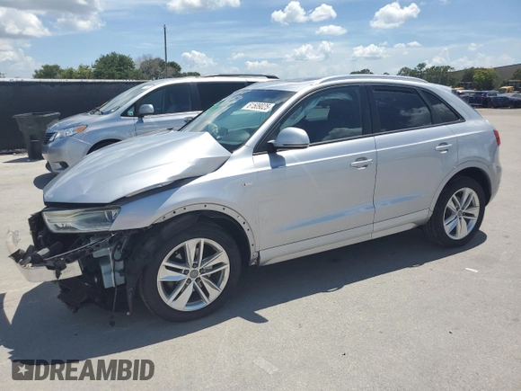 2018 Audi Q3 Premium z VIN WA1BCCFS0JR013087, wystawiony jako Copart lot #61509025 z przebiegiem 46 374 mil mil oraz Nie do naprawy • Non repairable. Historia ofert i sprzedaży dostępna na DreamBid. Obrazek 1.