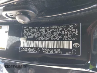 2014 Toyota Prius Four with VIN JTDKN3DU3E1775354, listed as a IAAI auction lot 41880808 with 133,086 mi miles. Bid and sale history available at carsss.com. Image 9.