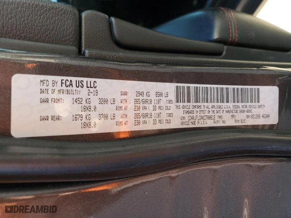 2019 Jeep Grand Cherokee Trailhawk with VIN 1C4RJFLGXKC700612, listed as a Copart auction lot 42775945 with 145,229 mi miles and Salvage Title. Bid and sale history available at carsss.com. Image 13.