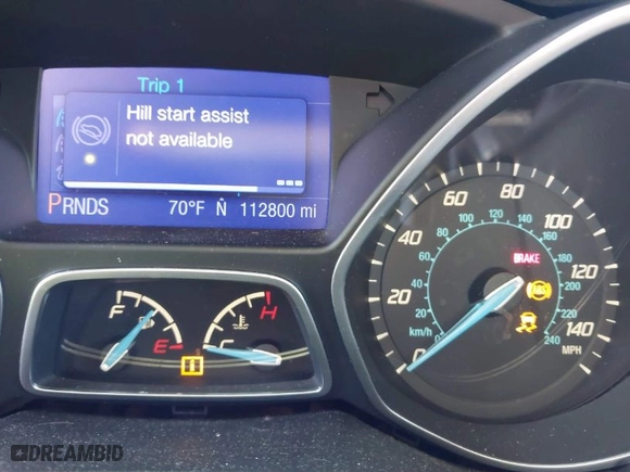 2013 Ford Focus SE with VIN 1FADP3K23DL249898, listed as a IAAI auction lot 41840265 with 112,800 mi miles. Bid and sale history available at carsss.com. Image 7.