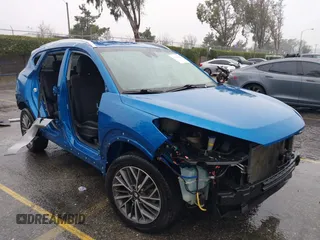 2019 Hyundai Tucson Ultimate with VIN KM8J3CAL9KU990451, listed as a IAAI auction lot 41546822 with 83,536 mi miles. Bid and sale history available at carsss.com. Image 1.