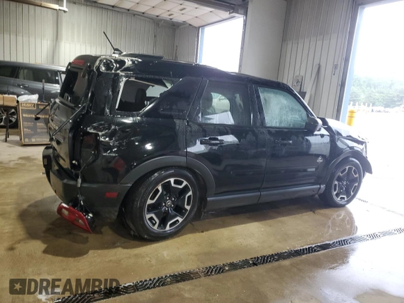 2021 Ford Bronco Sport Outer Banks with VIN 3FMCR9C66MRB35783, listed as a Copart auction lot 57086685 with 24,712 mi miles and Salvage title. Bid and sale history available at DreamBid. Image 3.