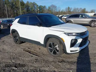 2021 Chevrolet TrailBlazer RS with VIN KL79MTSL2MB112892, listed as a IAAI auction lot 38499069 with 48,801 mi miles. Bid and sale history available at carsss.com. Image 1.