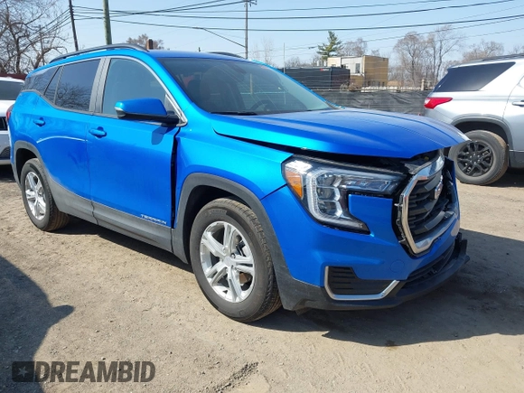 2024 GMC Terrain SLE z VIN 3GKALMEG7RL182227, wystawiony jako IAAI lot #41833262 z przebiegiem 13 275 mil mil oraz . Historia ofert i sprzedaży dostępna na DreamBid. Obrazek 1.