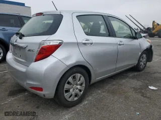 2013 Toyota Yaris L with VIN JTDKTUD34DD549436, listed as a Copart auction lot 43664265 with 193,446 mi miles and Salvage Title. Bid and sale history available at carsss.com. Image 3.