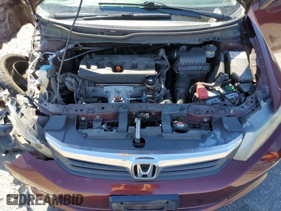 2012 Honda Civic LX z VIN 2HGFB2F56CH589253, wystawiony jako Copart lot #57870155 z przebiegiem 141 710 mil mil oraz Czysty tytuł • Clean title. Historia ofert i sprzedaży dostępna na DreamBid. Obrazek 11.