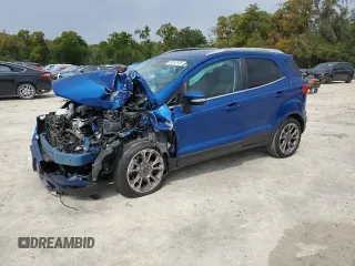 2019 Ford EcoSport Titanium with VIN MAJ3S2KE9KC272873, listed as a Copart auction lot 50262935 with 63,714 mi miles and Salvage Title. Bid and sale history available at DreamBid. Image 1.