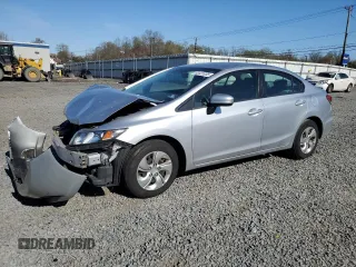 2015 Honda Civic Sedan LX with VIN 19XFB2F51FE280661, listed as a Copart auction lot 53431935 with 175,730 mi miles and Salvage Title. Bid and sale history available at carsss.com. Image 1.