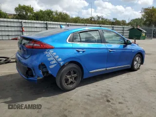 2017 Hyundai Ioniq Limited with VIN KMHC85LCXHU027621, listed as a Copart auction lot 54475795 with 125,470 mi miles and Salvage Title. Bid and sale history available at DreamBid. Image 3.