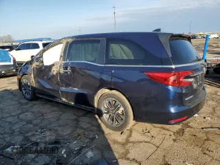 2024 Honda Odyssey EX-L with VIN 5FNRL6H69RB066846, listed as a Copart auction lot 52142105 with 9,117 mi miles and Salvage Title. Bid and sale history available at DreamBid. Image 2.