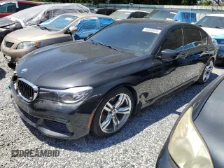 2016 BMW 7 Series 740i with VIN WBA7E2C52GG504096, listed as a Copart auction lot 49258935 with 111,267 mi miles and Salvage Title. Bid and sale history available at carsss.com. Image 1.