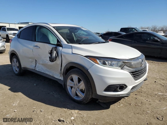 2020 Honda HR-V EX with VIN 3CZRU6H55LM724082, listed as a Copart auction lot 47093495 with 63,187 mi miles and Salvage Title. Bid and sale history available at carsss.com. Image 4.