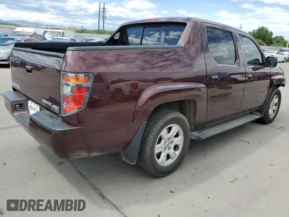 2007 Honda Ridgeline RTL w/Leather with VIN 2HJYK16587H534502, listed as a Copart auction lot 61122274 with 316,248 mi miles and Salvage Title. Bid and sale history available at carsss.com. Image 3.