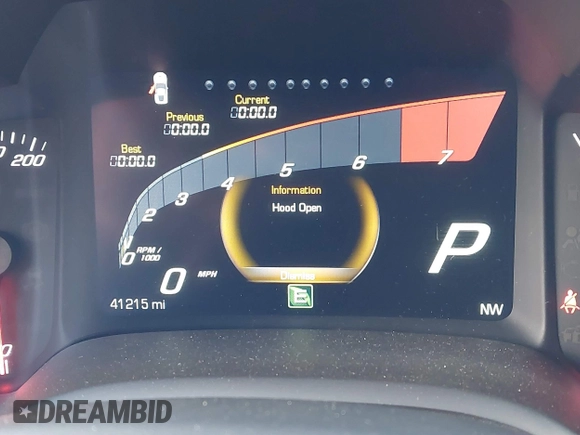 2016 Chevrolet Corvette Z51 2LT with VIN 1G1YK2D74G5105940, listed as a IAAI auction lot 40958524 with 41,215 mi miles and . Bid and sale history available at DreamBid. Image 15.