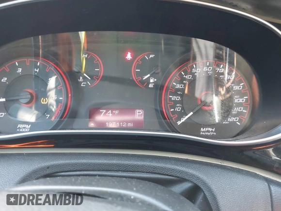 2016 Dodge Dart SXT with VIN 1C3CDFBB0GD591456, listed as a IAAI auction lot 42106761 with 197,112 mi miles and . Bid and sale history available at carsss.com. Image 7.
