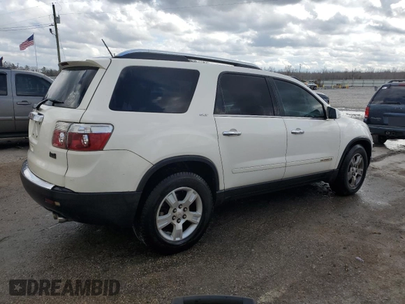 2007 GMC Acadia SLT z VIN 1GKER23727J159868, wystawiony jako Copart lot #43948785 z przebiegiem 217 693 mil mil oraz Szkoda całkowita • Salvage title. Historia ofert i sprzedaży dostępna na DreamBid. Obrazek 3.