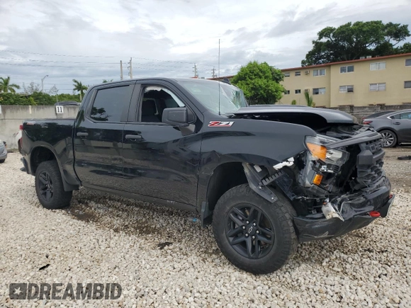 2022 Chevrolet Silverado 1500 Custom Trail Boss with VIN 3GCPDCED6NG597500, listed as a Copart auction lot 59104274 with 74,498 mi miles and Non Repairable. Bid and sale history available at DreamBid. Image 4.