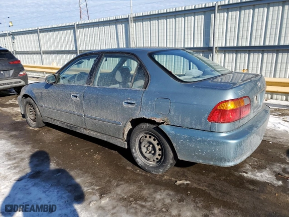 2000 Honda Civic VP with VIN 2HGEJ6617YH605468, listed as a Copart auction lot 87885955 with 243,779 mi miles and Salvage Title. Bid and sale history available at carsss.com. Image 2.
