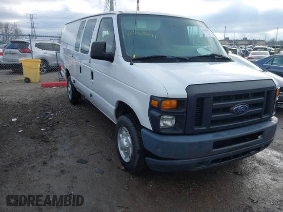 2014 Ford Econoline Cargo Commercial with VIN 1FTNS1EW3EDA83975, listed as a IAAI auction lot 41503491 with 279,018 mi miles. Bid and sale history available at carsss.com. Image 1.