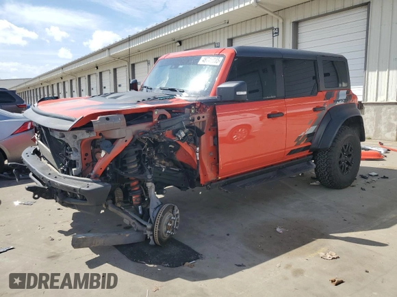 2023 Ford Bronco Raptor with VIN 1FMEE5JRXPLB07725, listed as a Copart auction lot 48746035 with 52,813 mi miles and Salvage Title. Bid and sale history available at DreamBid. Image 1.