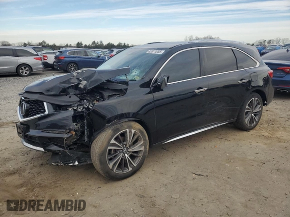2019 Acura MDX Technology with VIN 5J8YD4H71KL032653, listed as a Copart auction lot 45511055 with Not provided miles and Salvage title. Bid and sale history available at DreamBid. Image 1.