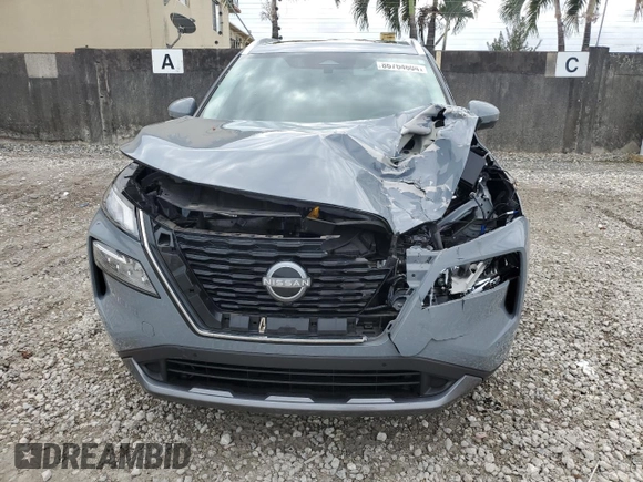 2023 Nissan Rogue SL with VIN 5N1BT3CA3PC818056, listed as a Copart auction lot 86764604 with 22,606 mi miles and Salvage Title. Bid and sale history available at carsss.com. Image 5.