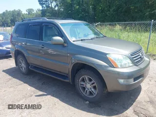 2006 Lexus GX 470 with VIN JTJBT20X560108967, listed as a IAAI auction lot 42702608 with 239,835 mi miles and . Bid and sale history available at DreamBid. Image 1.