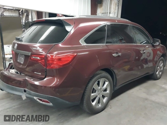 2014 Acura MDX Advance z VIN 5FRYD4H84EB007145, wystawiony jako IAAI lot #42201949 z przebiegiem 167 257 mil mil oraz . Historia ofert i sprzedaży dostępna na DreamBid. Obrazek 4.