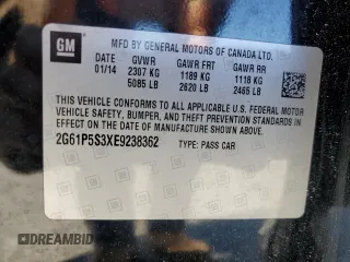 2014 Cadillac XTS Premium z VIN 2G61P5S3XE9238362, wystawiony jako Copart lot #52135695 z przebiegiem 122 428 mil mil oraz Szkoda całkowita • Salvage title. Historia ofert i sprzedaży dostępna na DreamBid. Obrazek 12.