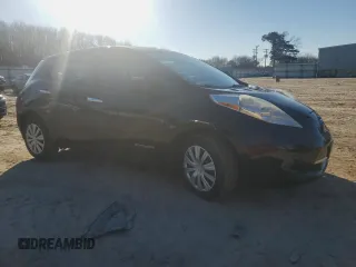 2015 Nissan LEAF S with VIN 1N4AZ0CP6FC332542, listed as a Copart auction lot 88850955 with 47,921 mi miles and Salvage Title. Bid and sale history available at DreamBid. Image 4.