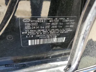 2022 Genesis G70 2.0T z VIN KMTG34TA6NU102387, wystawiony jako Copart lot #57135504 z przebiegiem 15 769 mil mil oraz Szkoda całkowita • Salvage title. Historia ofert i sprzedaży dostępna na DreamBid. Obrazek 14.