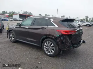 2020 Infiniti QX50 LUXE with VIN 3PCAJ5M17LF103598, listed as a IAAI auction lot 41406324 with 51,490 mi miles. Bid and sale history available at carsss.com. Image 3.