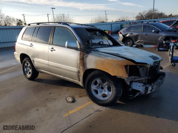 2001 Toyota Highlander with VIN JTEGF21A110007309, listed as a Copart auction lot 84865304 with 0 mi miles and Non Repairable. Bid and sale history available at carsss.com. Image 4.