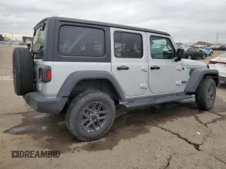 2024 Jeep Wrangler Sport S with VIN 1C4PJXDN6RW297747, listed as a Copart auction lot 52805075 with 17,002 mi miles and Clean title. Bid and sale history available at DreamBid. Image 3.