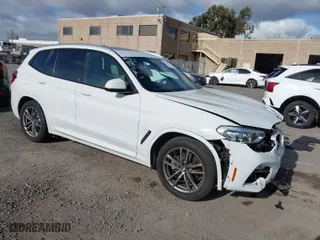 2019 BMW X3 xDrive30i with VIN 5UXTR9C56KLP93626, listed as a IAAI auction lot 41709343 with 60,506 mi miles. Bid and sale history available at carsss.com. Image 1.