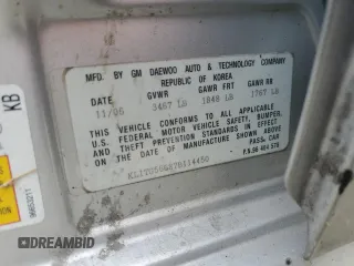 2007 Chevrolet Aveo LT with VIN KL1TG56687B114450, listed as a Copart auction lot 53069435 with 150,469 mi miles and Salvage title. Bid and sale history available at DreamBid. Image 15.