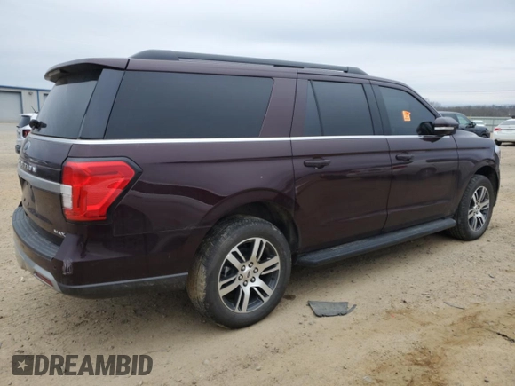 2024 Ford Expedition Max XLT with VIN 1FMJK1H85REA64304, listed as a Copart auction lot 44801765 with 7,635 mi miles and Salvage title. Bid and sale history available at DreamBid. Image 3.