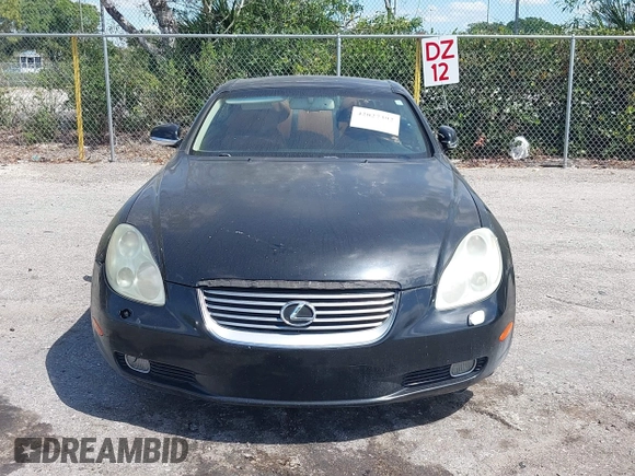 2003 Lexus SC with VIN JTHFN48Y630037747, listed as a IAAI auction lot 42027392 with 190,103 mi miles. Bid and sale history available at carsss.com. Image 11.