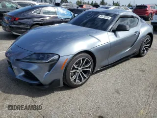 2021 Toyota GR Supra 2.0 with VIN WZ1DB2C07MW039661, listed as a Copart auction lot 49419705 with 15,102 mi miles and Salvage Title. Bid and sale history available at carsss.com. Image 1.