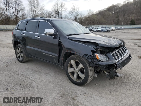 2014 Jeep Grand Cherokee Overland with VIN 1C4RJFCG5EC373508, listed as a Copart auction lot 52645295 with 166,474 mi miles and Salvage Title. Bid and sale history available at carsss.com. Image 4.