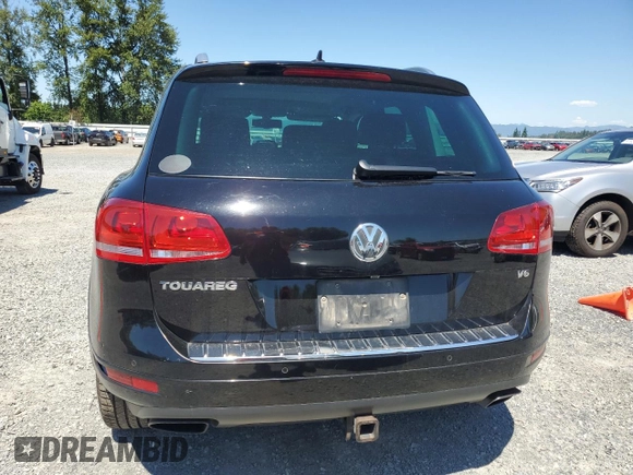 2013 Volkswagen Touareg Lux with VIN WVGEF9BP0DD001565, listed as a Copart auction lot 63070845 with 123,788 mi miles and Salvage title. Bid and sale history available at DreamBid. Image 6.