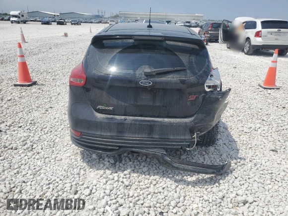 2018 Ford Focus ST with VIN 1FADP3L98JL216595, listed as a Copart auction lot 52825155 with 96,617 mi miles and Salvage Title. Bid and sale history available at DreamBid. Image 6.